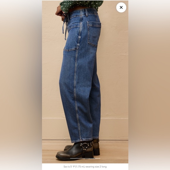 American Eagle stretch barrel jeans - Picture 5 of 7